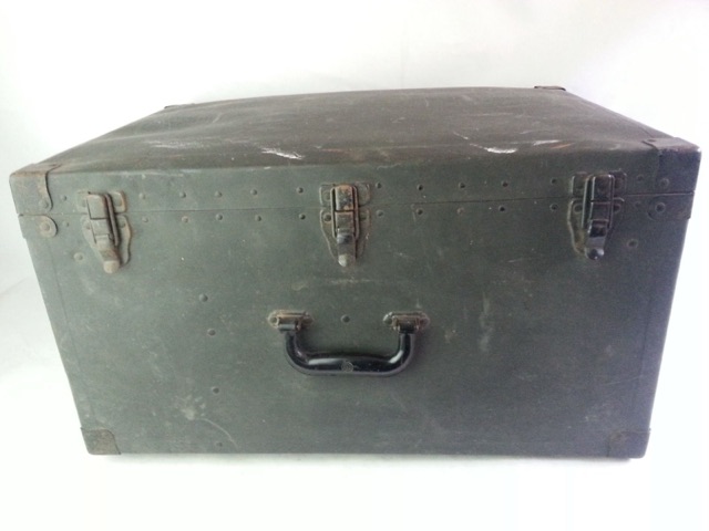 Vintage 14-15" x 5-9" Snare Drum / Stand / Hardware Tray Case 10s Retangular — main photograph