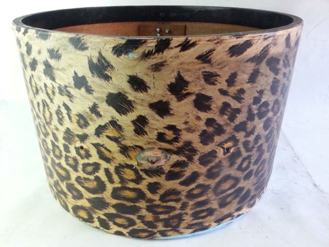 Slingerland 20x12"Bass Drum Shell Concert Marching 3ply African Mahogany Vtg 40s — main photograph