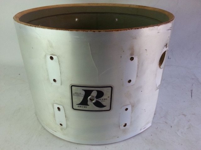 Rogers 14x10"Ride Tom Drum Shell 5ply Maple+Re-Rings Vintage 70s Big R Project* — main photograph