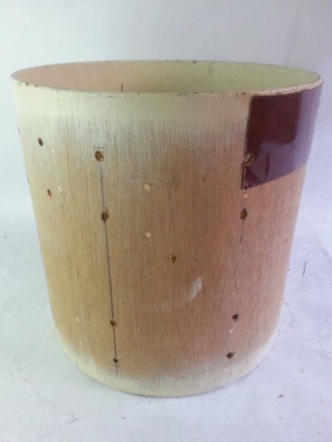 Pearl 14x14"Floor Tom Drum Shell 6ply Lauan Vintage 60s Made in Japan Project* — main photograph