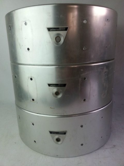 Ludwig 3x Standard Acrolite Snare Drum Shells 14x5" 8-Lug Aluminum Vintage 60s* — main photograph