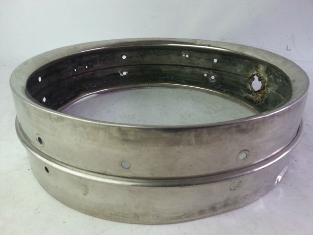 Leedy 14x4"8-Lug Nickel Brass Snare Drum Shell Vintage 20s Early American USA* — main photograph