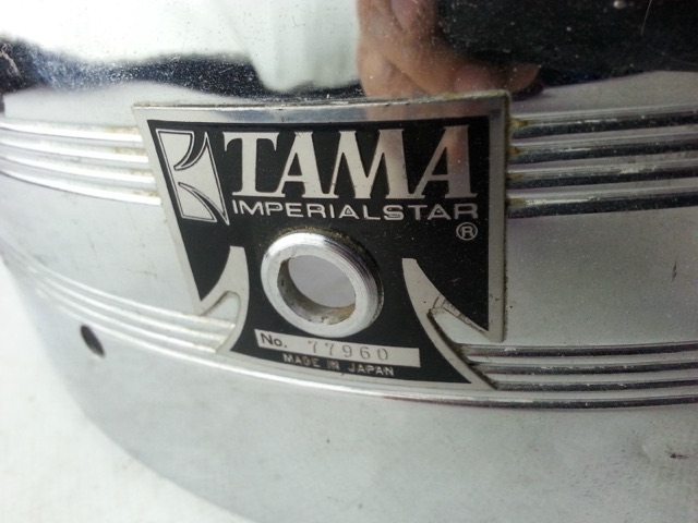 Tama ImperialStar 14x5"10-Lug Chrome Snare Drum Shell Parallel Vintage 80s* — main photograph