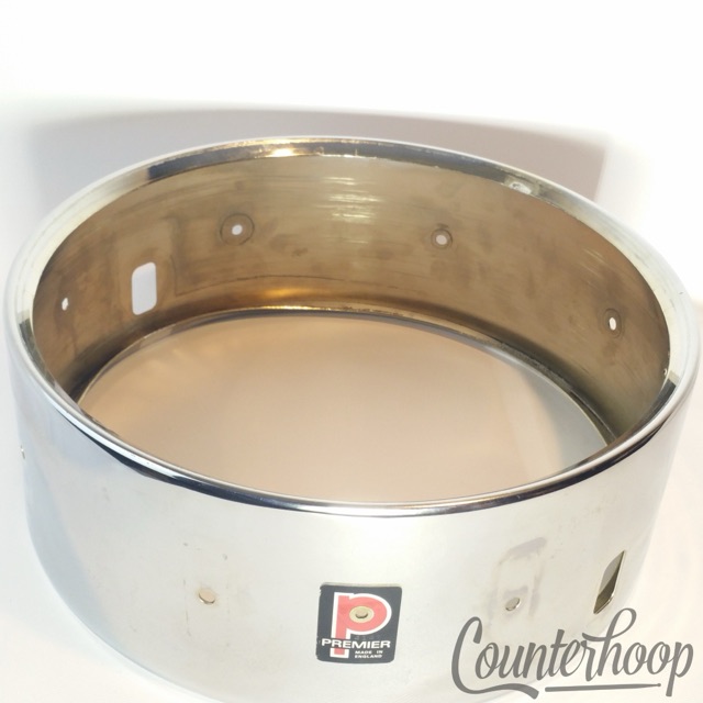 Premier 14x5" 2000 Ace Snare Drum Shell Aluminum Chrome Vintage 60s UK Project* — main photograph