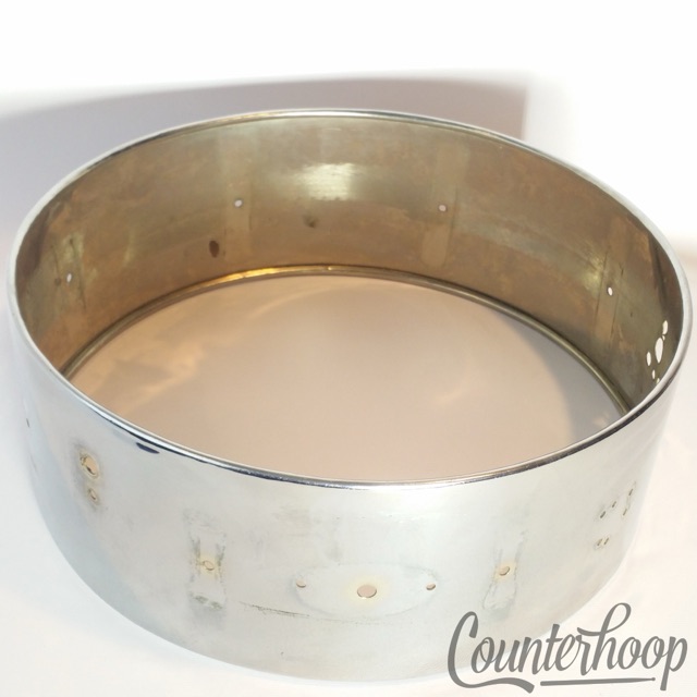 John Grey Autocrat Snare Drum Shell Chrome over Brass COB 14x5" UK Vintage 60s* — main photograph