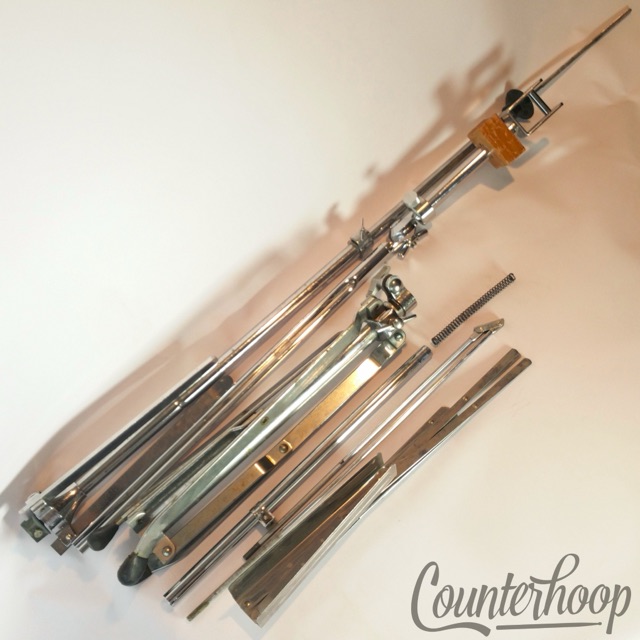 Pearl Drum/Cymbal/Music Stands Parts Lot Hi-Hat, Timbale/Clip Tom Mount, Tripod — main photograph