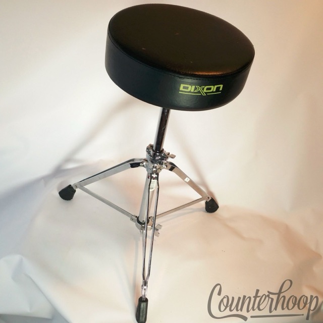 Dixon Drum Throne Medium Double Braced Heavy-Duty Chrome Complete EXC* — main photograph