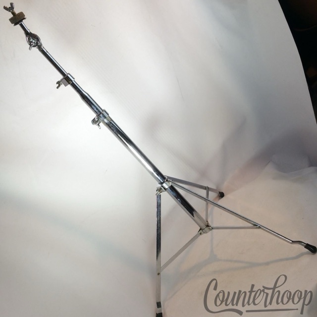 Ludwig Cymbal Stand Atlas Chrome Crash/Ride Single-Braced USA Vintage 60 Excl* — main photograph