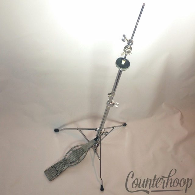 Ludwig Atlas Hi-Hat Cymbal Stand 1123 Chrome Vintage 60s USA Spur-Lok Chicago* — main photograph