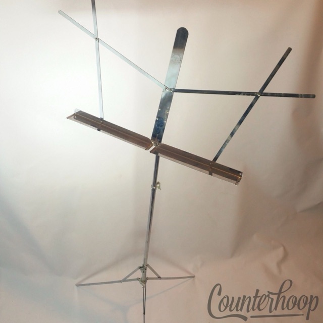 The Hamilton Made In USA Vintage 60s Drum Sheet Music Stand Chrome Light-Weight — main photograph