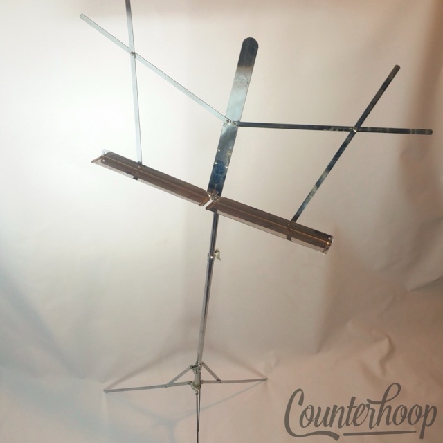 The Hamilton Made In USA Vintage 60s Drum Sheet Music Stand Chrome Light-Weight — main photograph