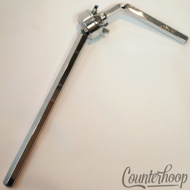 Pearl Hex Single Tom Drum Mount Post Arm 4 Set Screws Vintage 70s Chrome Japan* — main photograph