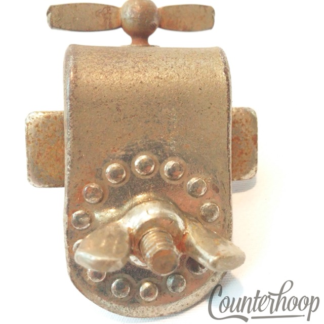 Slingerland Clamp-On Bass Drum Cymbal Swivel Mount Base Part Vintage 40s RK USA — main photograph