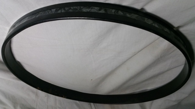 Rogers 20" Bass Drum Hoop/Rim BDP Inlay 6Ply Jasper Maple Cleveland Vintage 60s — main photograph