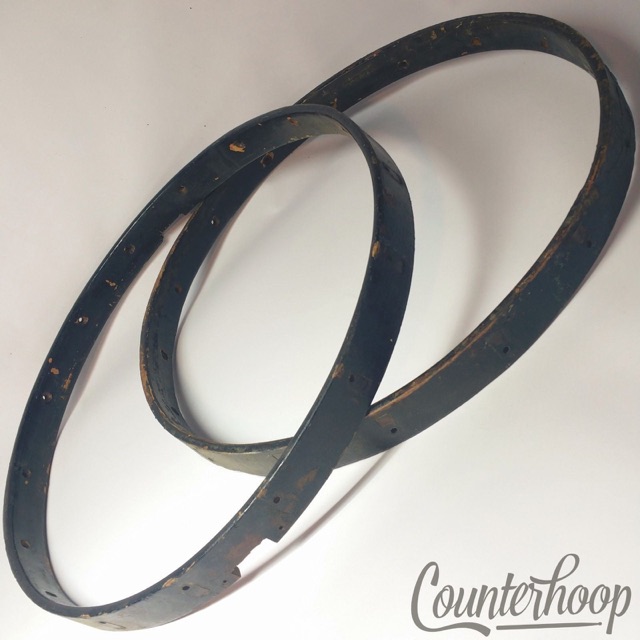 Duplex 14 5/8"16-Hole Maple Wood Hoops Snare Drum Set Vintage 10s Early American — main photograph