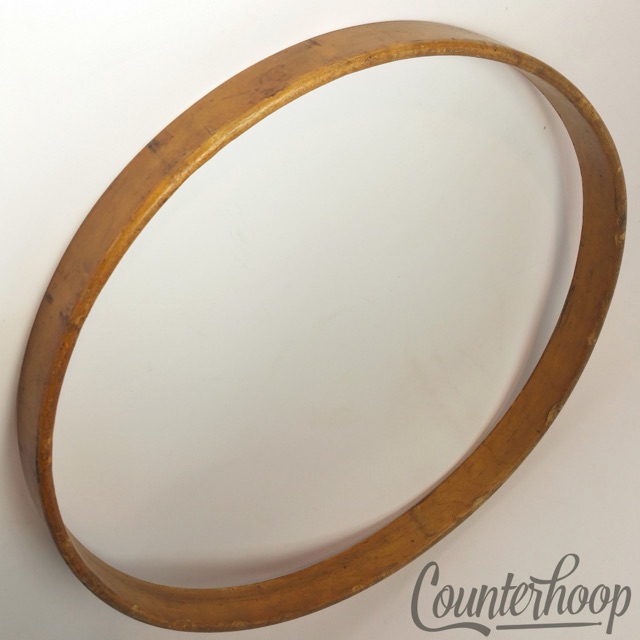 Leedy 14"1Ply Solid Natural Maple Wood Hoop/Rim Snare/Tom Drum Batter Vintage10s — main photograph