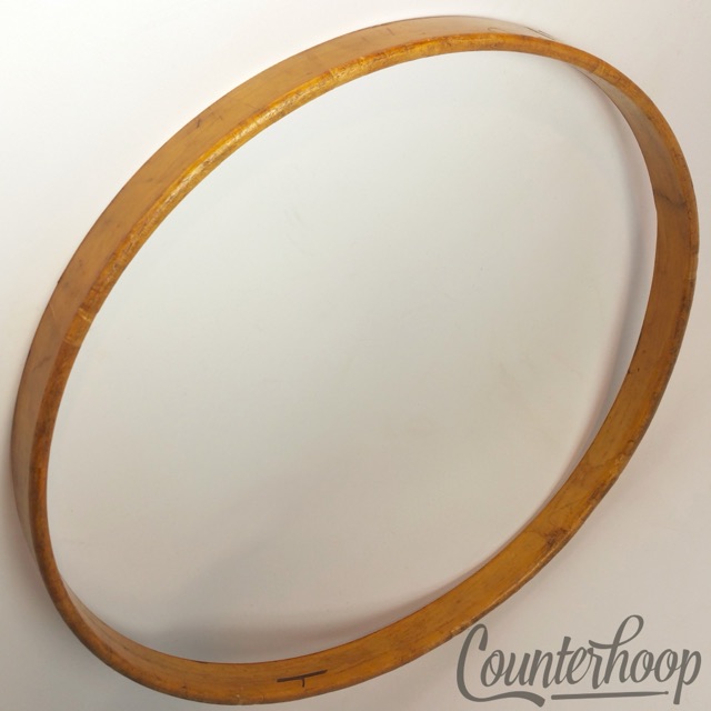 Ludwig14"1Ply Solid Natural Maple Wood Hoop/Rim Snare/Tom Drum Batter Vintage10s — main photograph