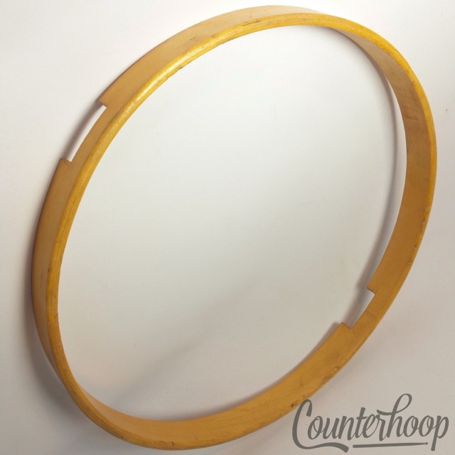 Kent 14"3Ply Natural Maple Wood Hoop/Rim Snare Drum Resonant USA Vintage 50s VG+ — main photograph