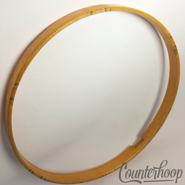 Gretsch 14"3Ply Natural Maple Wood Hoop/Rim Snare Drum Resonant Marching 50s USA — main photograph