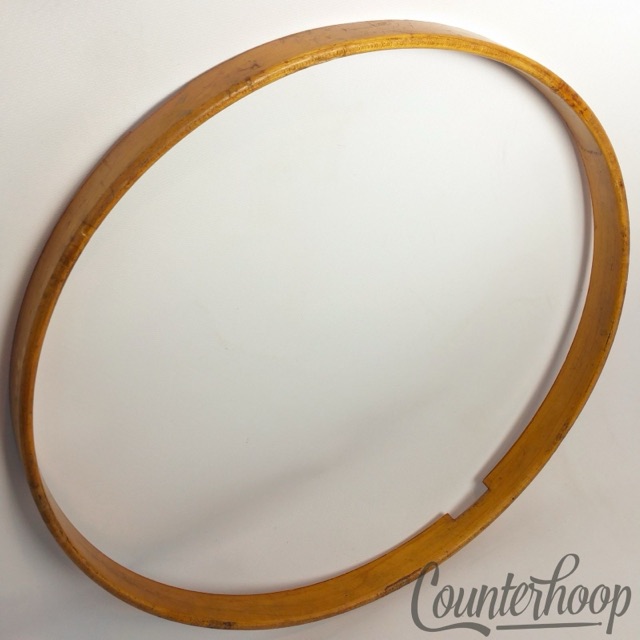Ludwig 14" 1-Ply Natural Maple Wood Hoop/Rim Snare Drum Resonant Vintage 10s USA — main photograph