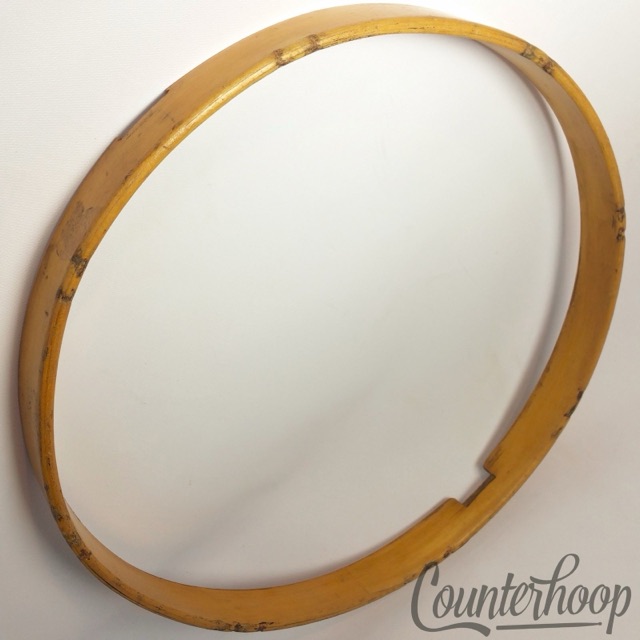 Oliver Ditson 14"3Ply Natural Maple Wood Hoop/Rim Snare Drum Resonant Vintage10s — main photograph