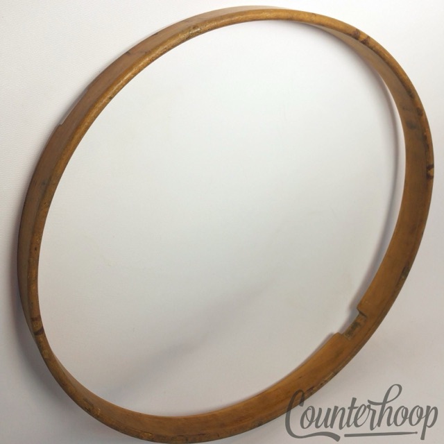 Leedy 14"1Ply Solid Natural Maple Wood Hoop/Rim Snare Drum Resonant Vintage 10s — main photograph
