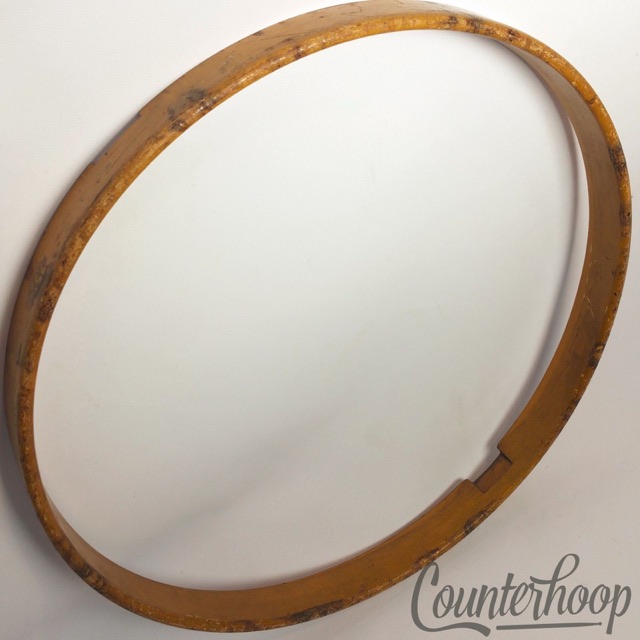Leedy 14"1-Ply Solid Natural Maple Wood Hoop/Rim Snare Drum Resonant Vintage 10s — main photograph