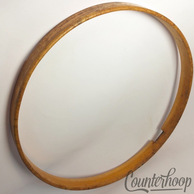 Leedy 14"Solid 1-Ply Natural Maple Wood Hoop/Rim Snare Drum Resonant Vintage 10s — main photograph