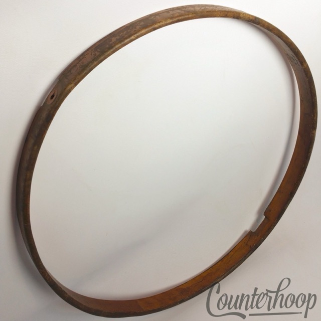 Ludwig 14"Solid 1Ply Natural Maple Wood Hoop/Rim Snare Drum Resonant Vintage 10s — main photograph