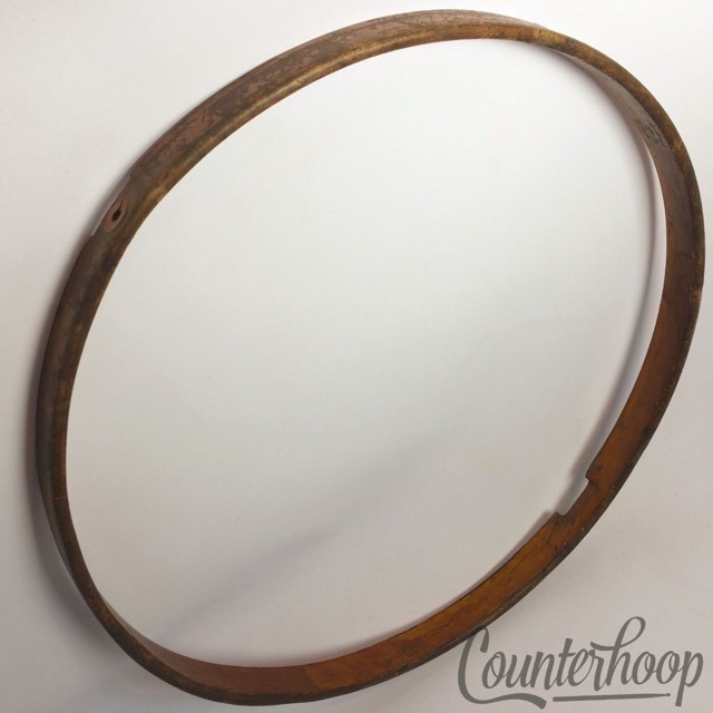 Ludwig 14"Solid 1Ply Natural Maple Wood Hoop/Rim Snare Drum Resonant Vintage 10s — main photograph