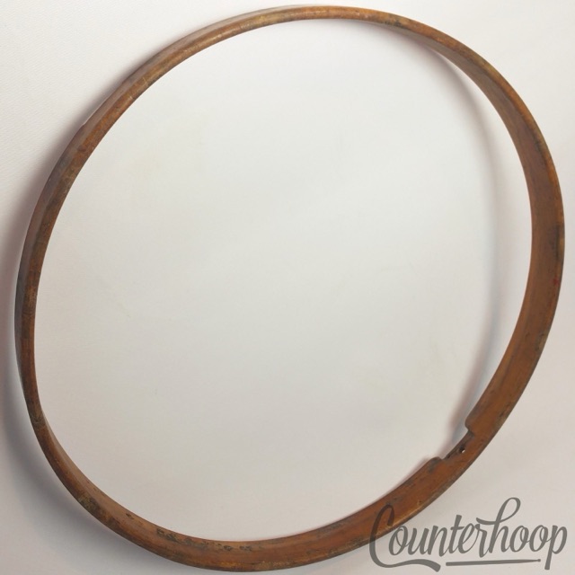 Leedy 15"1Ply Solid Maple Natural Wood Hoop/Rim Snare Drum Resonant Vintage 10s — main photograph