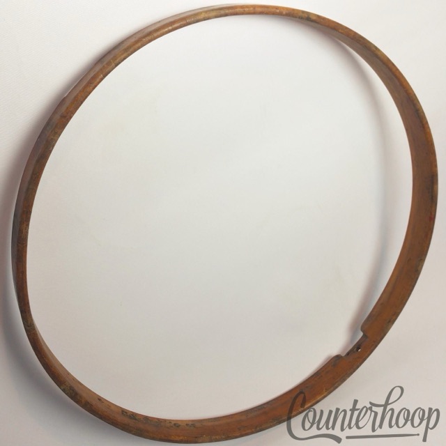 Leedy 15"1Ply Solid Maple Natural Wood Hoop/Rim Snare Drum Resonant Vintage 10s — main photograph