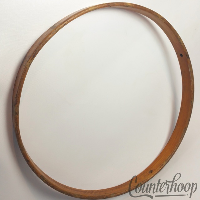 Leedy 15"1Ply Solid Maple Natural Wood Hoop/Rim Snare/Tom Drum Batter Vintage20s — main photograph
