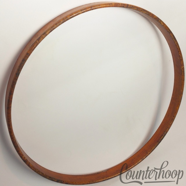 Leedy 15"1Ply Solid Maple Natural Wood Hoop/Rim Snare/Tom Drum Batter Vintage10s — main photograph