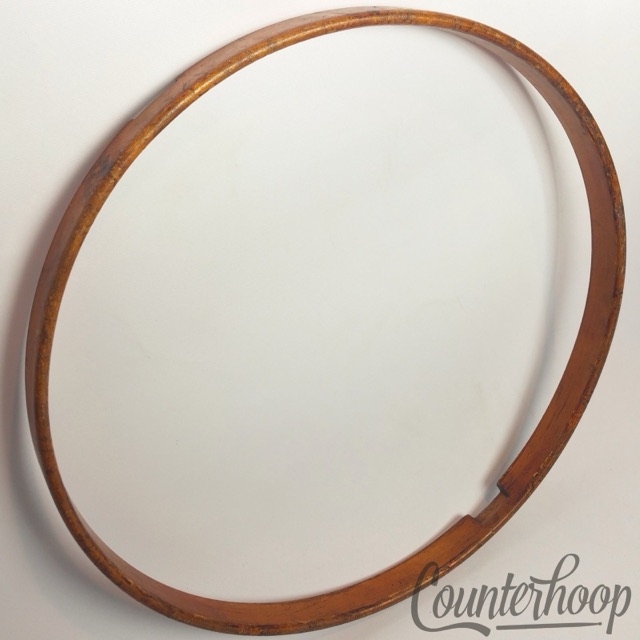 Leedy 15" 1Ply Solid Maple Natural Wood Hoop/Rim Snare Drum Resonant Vintage 10s — main photograph