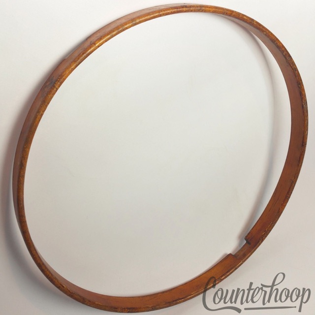 Leedy 15" 1Ply Solid Maple Natural Wood Hoop/Rim Snare Drum Resonant Vintage 10s — main photograph