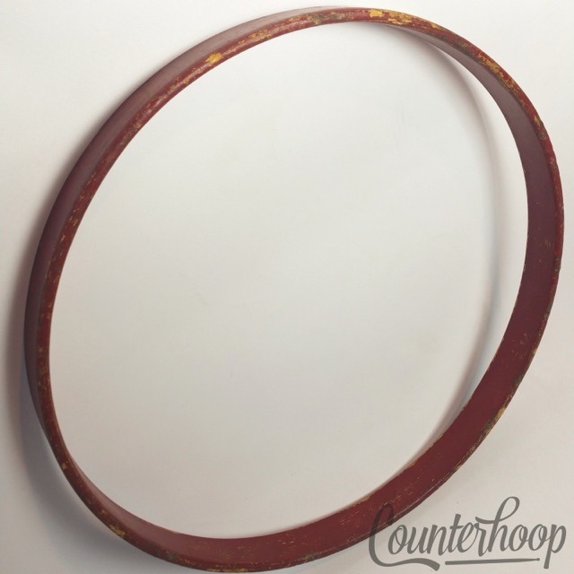 Leedy 15" 1-Ply Solid Maple Wood Hoop/Rim Snare/Tom Drum Batter Vintage 20s USA — main photograph