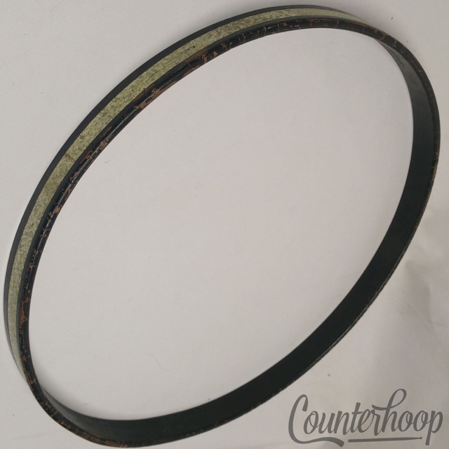 Gretsch 20" 3Ply Maple Bass Drum Hoop/Rim Silver Sparkle Inlay Broadkaster 50s* — main photograph