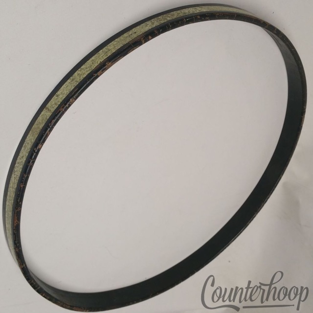 Gretsch 20" 3Ply Maple Bass Drum Hoop/Rim Silver Sparkle Inlay Broadkaster 50s* — main photograph