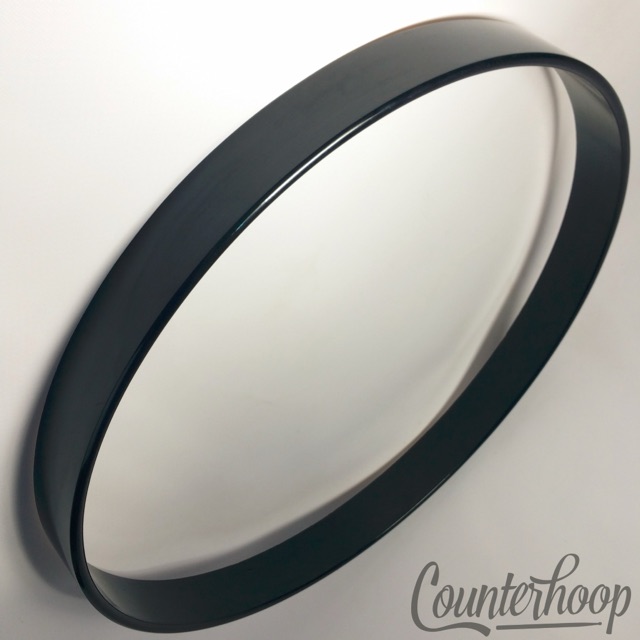 Pearl 18" 10-Ply Maple Wood Hoop/Rim Bass Drum Fat 1 13/16"x5/16" Black Lacquer — main photograph