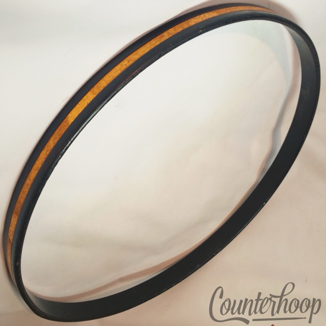 Slingerland 22"Gold Sparkle 1Ply Maple Bass Drum Hoop/Rim Vintage 50s Radio King — main photograph