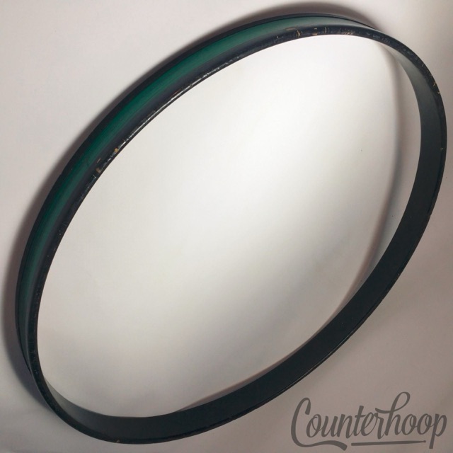 Premier 22" "Green Pearl"Birch Bass Drum Hoop/Rim Vintage 70s Resonant England* — main photograph