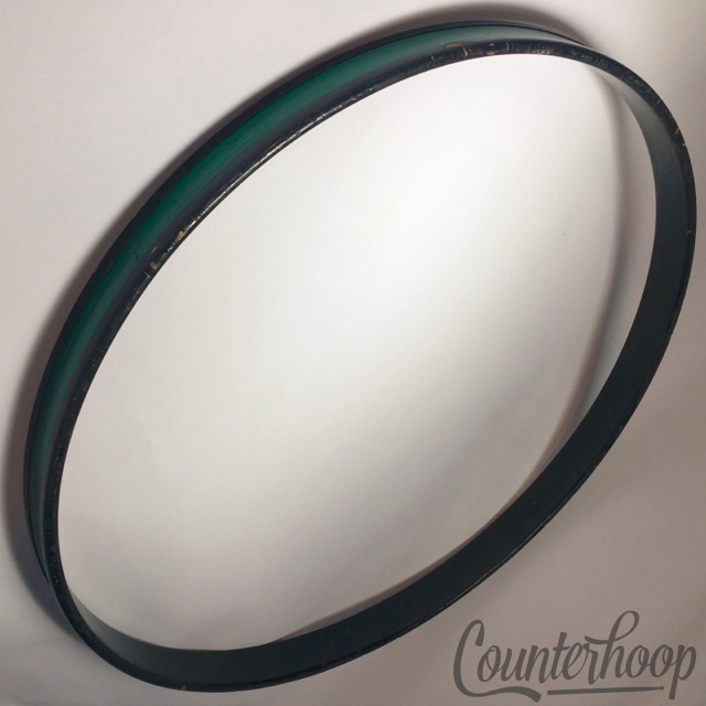Premier 22" "Green Pearl"Birch Bass Drum Hoop/Rim Vintage 70s Resonant England* — main photograph