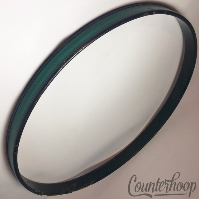 Premier 22" "Green Pearl"Birch Bass Drum Hoop/Rim Vintage 70s Batter England UK — main photograph
