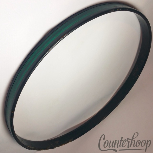 Premier 22" "Green Pearl"Birch Bass Drum Hoop/Rim Vintage 70s Batter England UK — main photograph