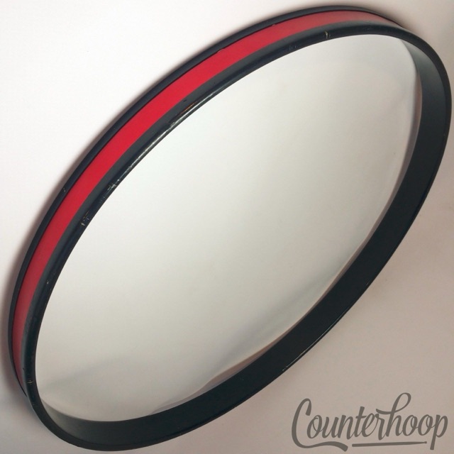 Premier 22" Polychromatic Red Bass Drum Hoop/Rim Birch Vintage 70s Resonant UK* — main photograph
