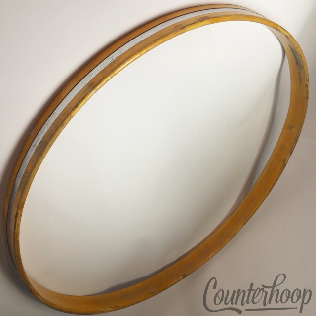 Slingerland 22"1Ply Solid Natural Maple/COS-Inlay Bass Drum Hoop/Rim Vintage70s — main photograph