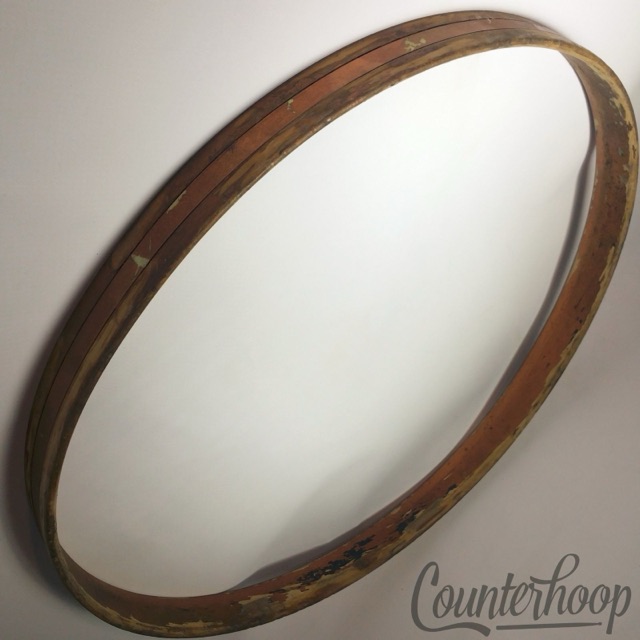Ludwig WFL 22"1Ply Solid Maple Painted WMP-Inlay Bass Drum Hoop/Rim Vintage 50s — main photograph