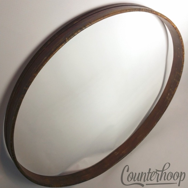 Ludwig 22"1-Ply Solid Maple Stained Bass Drum Hoop/Rim Vintage 60s Project USA* — main photograph