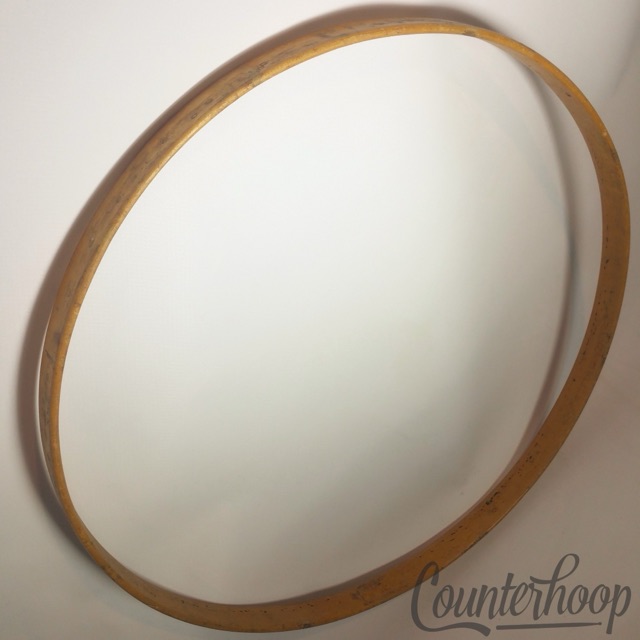Ludwig 24"x1 3/8" Bass Drum Hoop/Rim 1-Ply Solid Natural Maple Vintage 40s USA* — main photograph